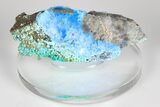 Vibrant Blue, Cyanotrichite Crystal Aggregates - China #183994-1
